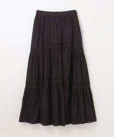 GRACE CONTINENTAL ギャザーレースロングスカート