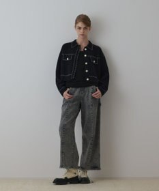 GRACE CONTINENTAL ステッチニットジャケット