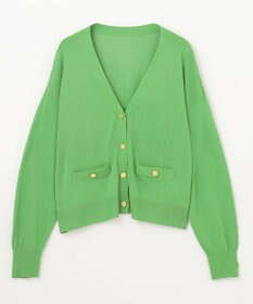 GRACE CONTINENTAL ルーズVネックニットカーディガン