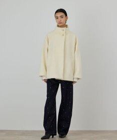 GRACE CONTINENTAL モヘヤシャギーショートコート
