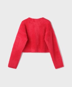 GRACE CONTINENTAL フェザーショートニットカーディガン