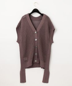 GRACE CONTINENTAL メッシュ2wayニットトップ