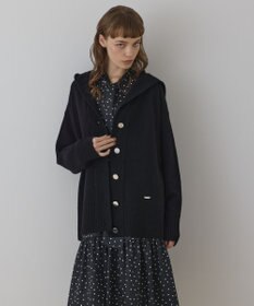 GRACE CONTINENTAL ウールフードニットカーディガン