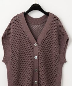 GRACE CONTINENTAL メッシュ2wayニットトップ