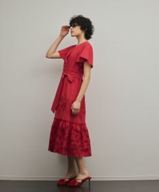 GRACE CONTINENTAL カットワーク刺繍ワンピース