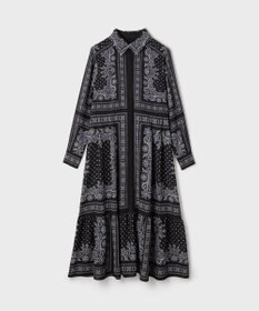 GRACE CONTINENTAL バンダナプリントシャツワンピース