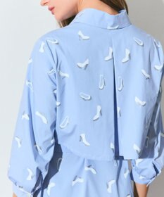 GRACE CONTINENTAL ヒールプリントシャツドレス