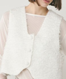 GRACE CONTINENTAL ツイードショートジレジャケット