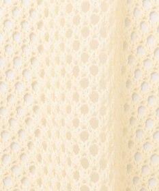 GRACE CONTINENTAL メッシュラインニットフーディ