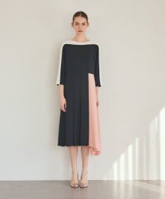 GRACE CONTINENTAL カラーブロックドレス