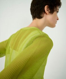 GRACE CONTINENTAL メッシュニットカーディガン