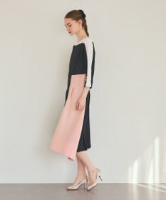 GRACE CONTINENTAL カラーブロックドレス