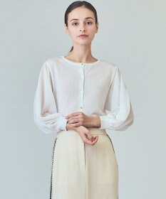 GRACE CONTINENTAL ラメシアーニットトップ