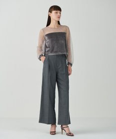 GRACE CONTINENTAL フロッキーチュールコンビトップ