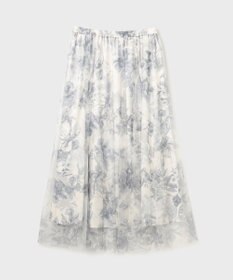 GRACE CONTINENTAL シャドーフラワープリントスカート