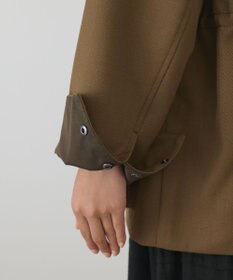 GRACE CONTINENTAL レザー衿ハンティングジャケット