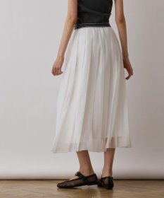 GRACE CONTINENTAL マットシアープリーツスカート