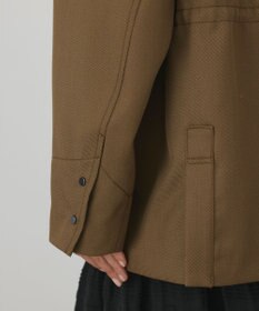 GRACE CONTINENTAL レザー衿ハンティングジャケット