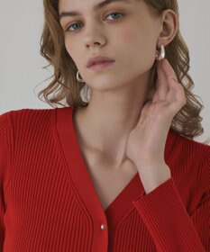 GRACE CONTINENTAL ペプラムニットカーディガン