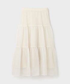 GRACE CONTINENTAL オーガンティアードスカート