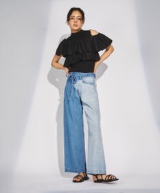 GRACE CONTINENTAL ワイドデニムパンツ