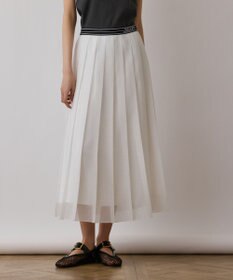 GRACE CONTINENTAL マットシアープリーツスカート