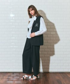 GRACE CONTINENTAL リネンタッチジレジャケット