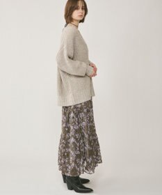 GRACE CONTINENTAL ラメ畦ニットトップ