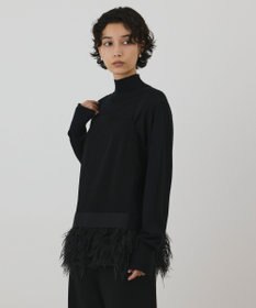 GRACE CONTINENTAL フェザーヘムキャミトップ