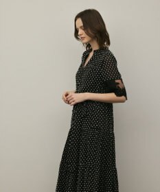 GRACE CONTINENTAL カフタンシフォンワンピース