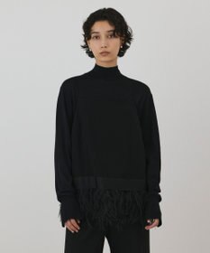 GRACE CONTINENTAL フェザーヘムキャミトップ