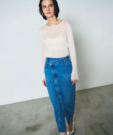 GRACE CONTINENTAL タイトデニムスカート