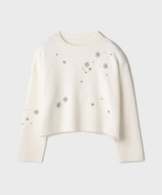 GRACE CONTINENTAL ビジューニットトップ