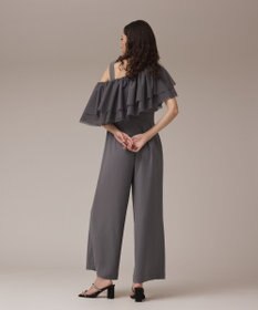 GRACE CONTINENTAL フリルケープサロペット