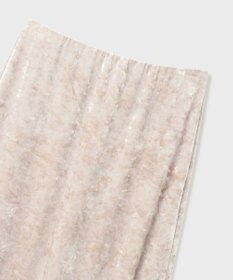 GRACE CONTINENTAL クラッシュベロアロングスカート