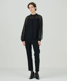 GRACE CONTINENTAL チュールハイネックトップ