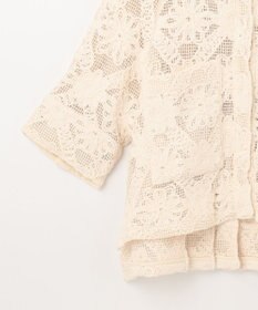 GRACE CONTINENTAL バックタックレースシャツ