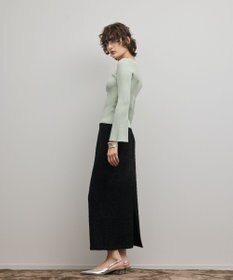 GRACE CONTINENTAL アイレットリブニットトップ