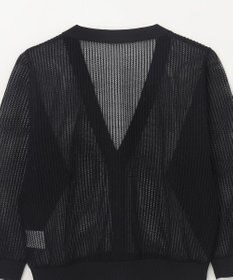 GRACE CONTINENTAL メッシュニットカーディガン