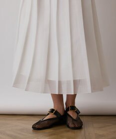 GRACE CONTINENTAL マットシアープリーツスカート