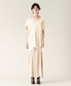 GRACE CONTINENTAL クラッシュニットトップ