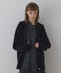 GRACE CONTINENTAL ウールフードニットカーディガン