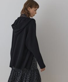 GRACE CONTINENTAL ウールフードニットカーディガン