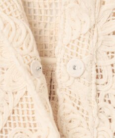 GRACE CONTINENTAL バックタックレースシャツ