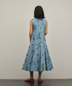 GRACE CONTINENTAL ボタニカルプリントフレアワンピース