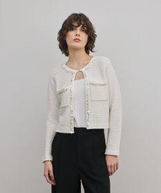 GRACE CONTINENTAL ブレードツイードニットジャケット