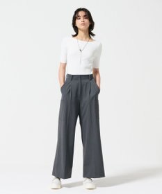 GRACE CONTINENTAL リブカシュクールニットトップ