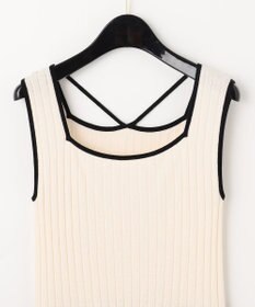 GRACE CONTINENTAL メッシュヘムニットワンピース