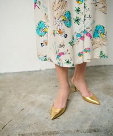 GRACE CONTINENTAL バックコンシャスプリントワンピース