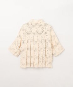 GRACE CONTINENTAL バックタックレースシャツ